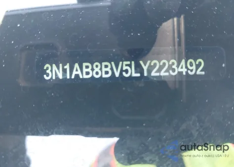 2020 Nissan Sentra S Xtronic Cvt z USA, uszkodzony, nr VIN 3N1AB8BV5LY223492